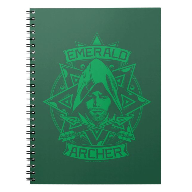 Arrow | Emerald Archer Graphic Notebook (Front)