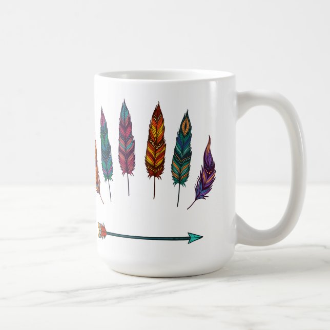 arrow & feathers coffee mug (Right)
