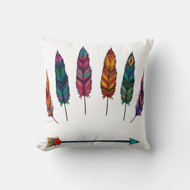 arrow & feathers cushion (Front)