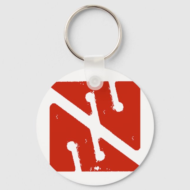 arrow flag key ring (Front)