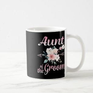 Arrow Flower Happy Aunt Of The Groom Bride Husband Coffee Mug