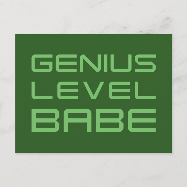 Arrow | Genius Level Babe Postcard (Front)