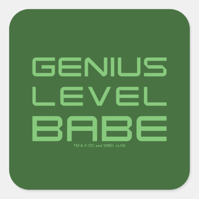 Arrow | Genius Level Babe Square Sticker (Front)