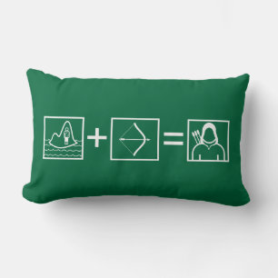 Arrow   Green Arrow Equation Lumbar Cushion