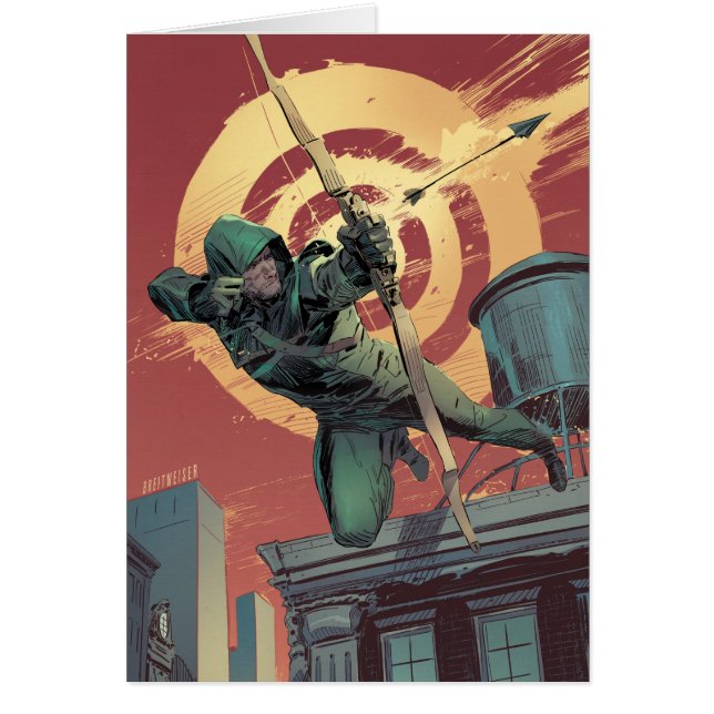 Arrow | Green Arrow Fires From Rooftop (Front)