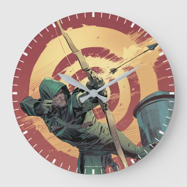Arrow | Green Arrow Fires From Rooftop Large Clock (Front)