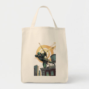 Arrow Green Arrow Fires From Rooftop Tote Bag