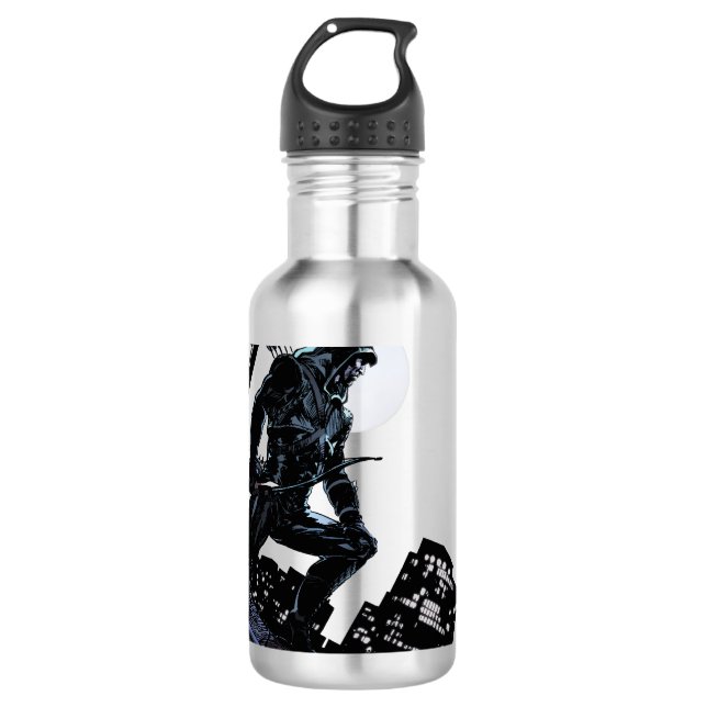 Arrow | Green Arrow In Moonlight 710 Ml Water Bottle (Front)