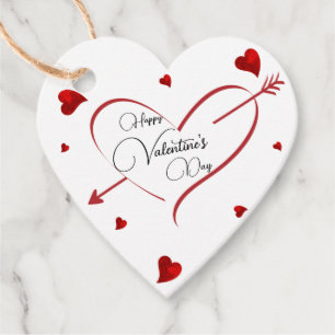 Arrow     heart favour tags