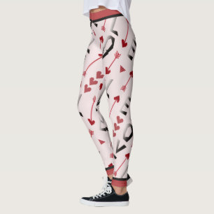 Arrow, Heart & Love Romantic Design Leggings