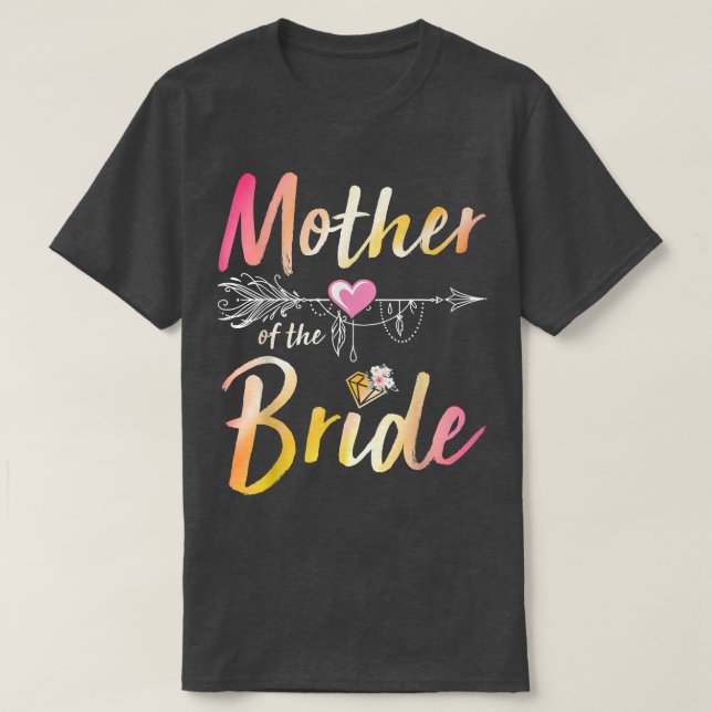 Arrow Hearts Happy Wdding Day To Me You Mother Of  T-Shirt (Design Front)