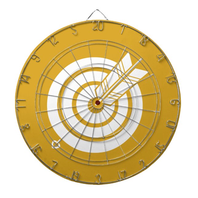 Arrow hit a round target dartboard (Front)