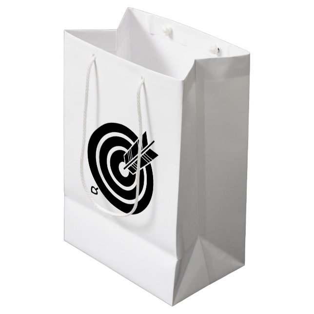Arrow hit a round target Gift Bags (Front Angled)