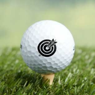 Arrow hit a round target Golf Balls