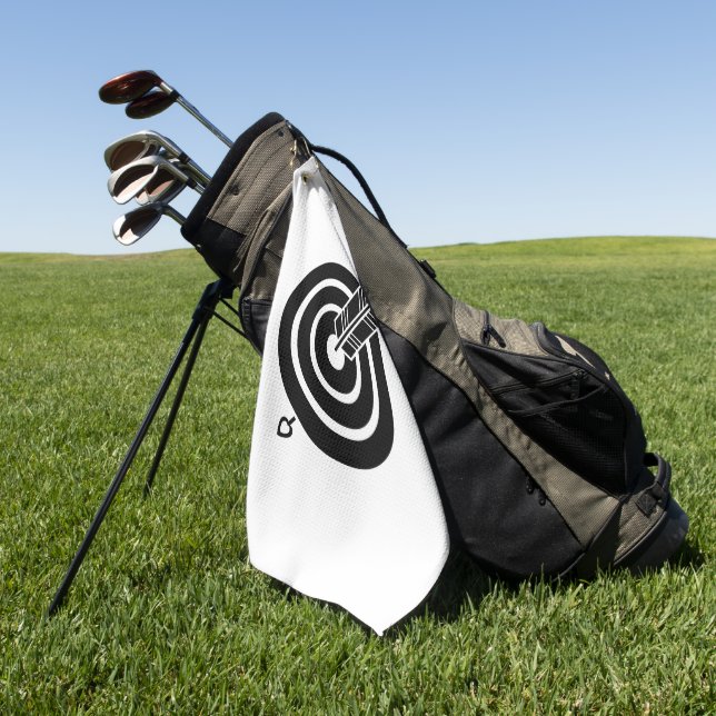 Arrow hit a round target golf balls towel (Green)