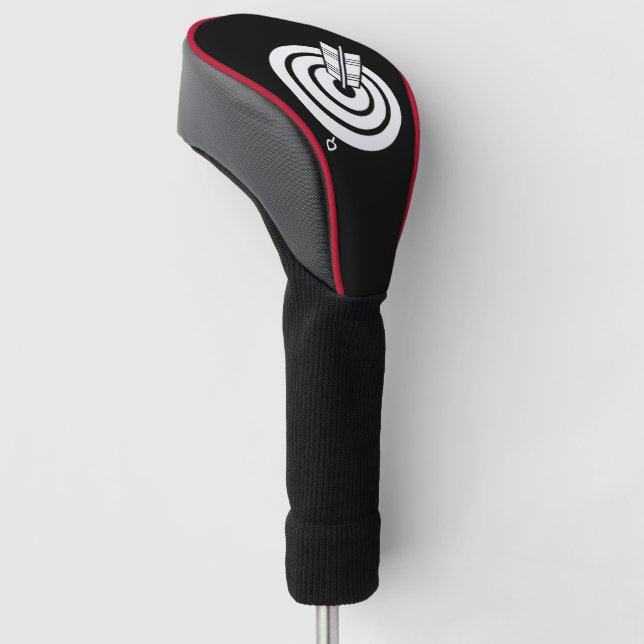 Arrow hit a round target Golf Head Covers (Angled)