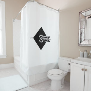 Arrow hit target Shower Curtains