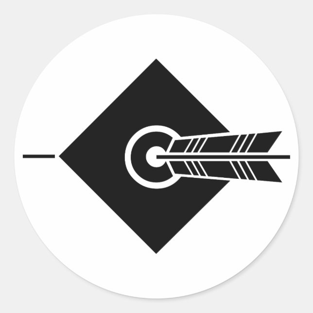 Arrow hit target Stickers & Labels (Front)