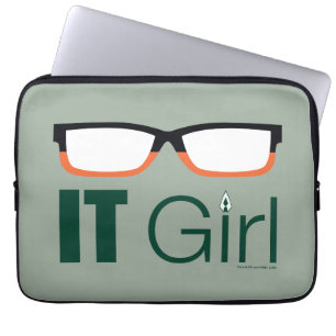 Arrow   IT Girl Glasses Graphic Laptop Sleeve