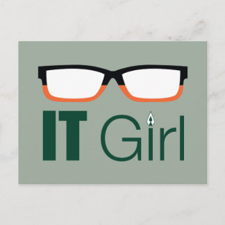 Arrow | IT Girl Glasses Graphic Postcard