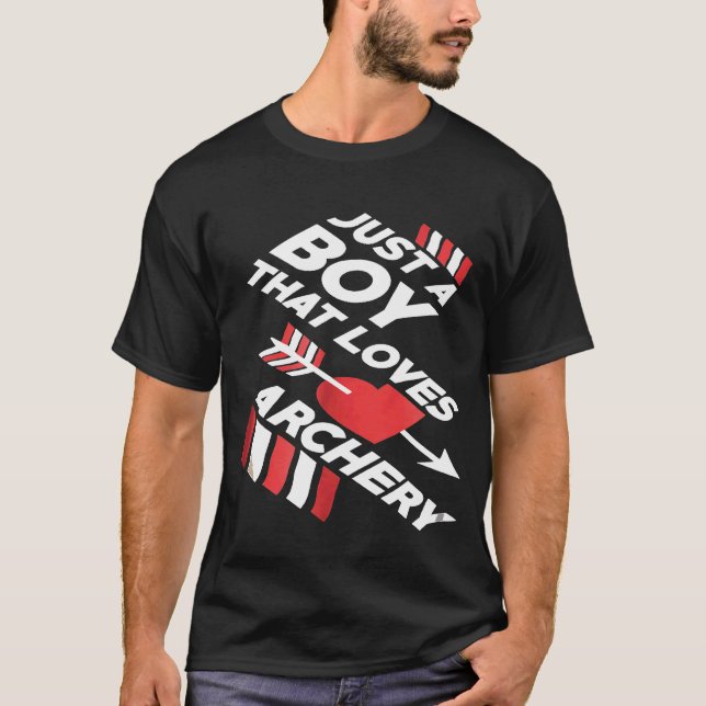 Arrow  Just A Boy That Loves Archery  Tee For Men (Front)