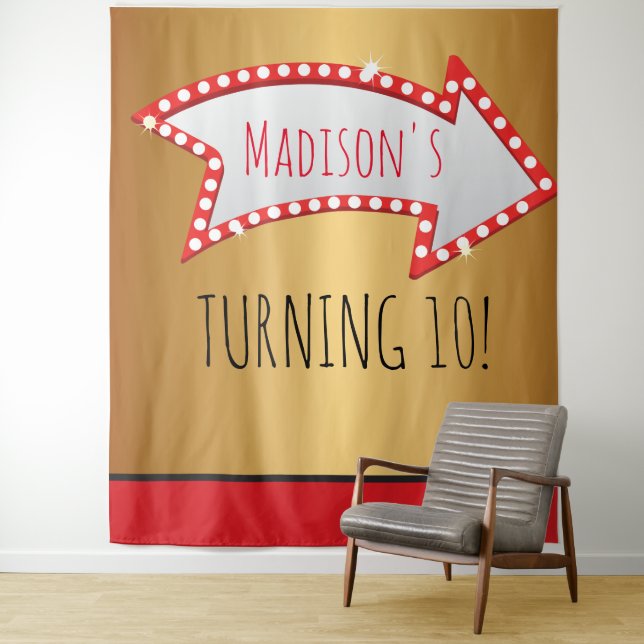 ARROW MOVIE MARQUEE CIRCUS Photo-Op BACKDROP Tapestry (In Situ)