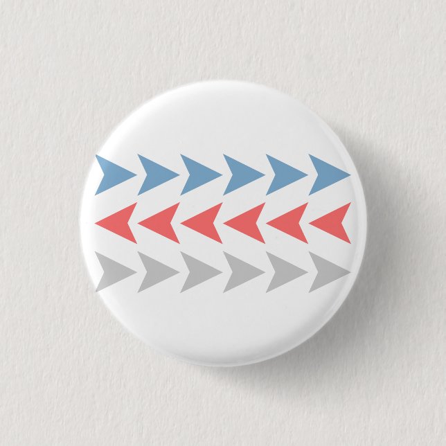 Arrow Pattern 3 Cm Round Badge (Front)