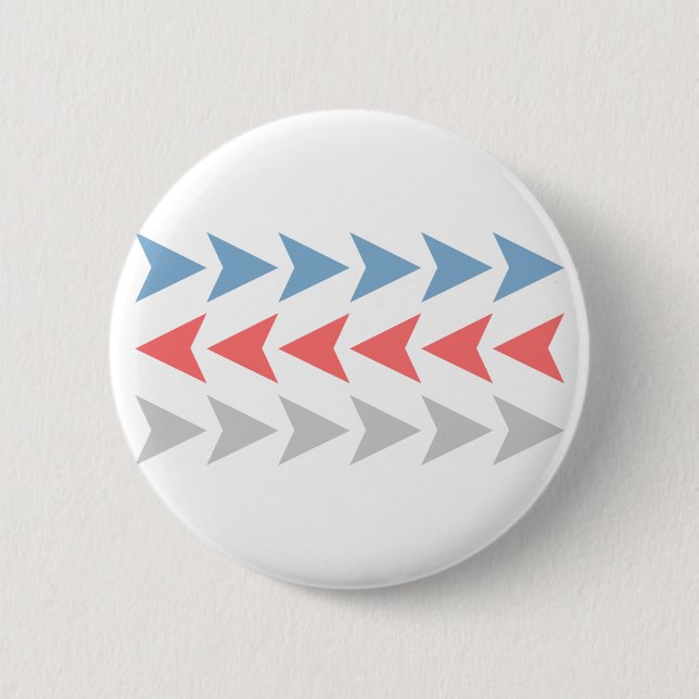 Arrow Pattern 6 Cm Round Badge (Front)