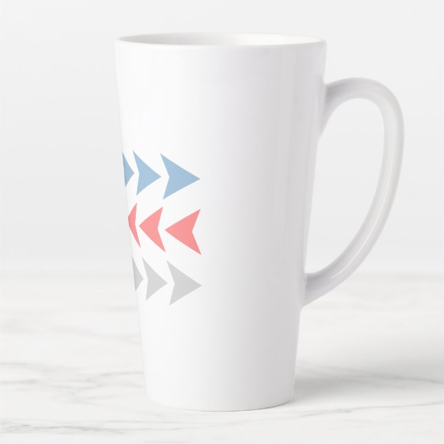 Arrow Pattern Latte Mug (Right)