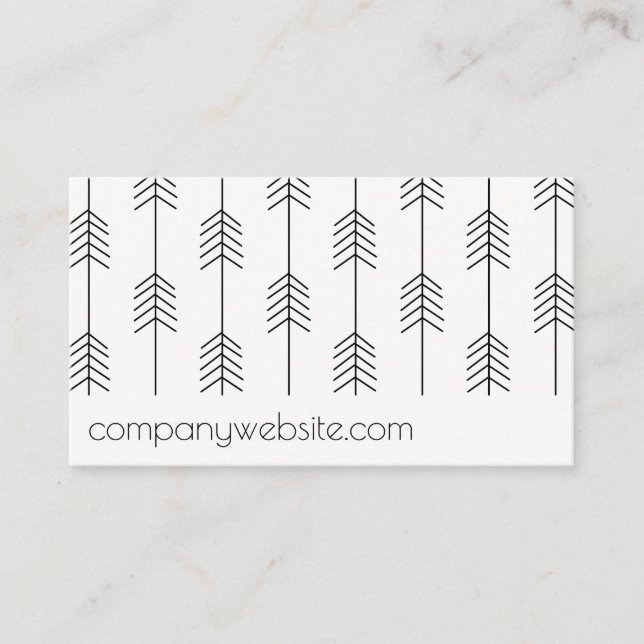 Arrow Pattern / Stylish Business Card (Front)