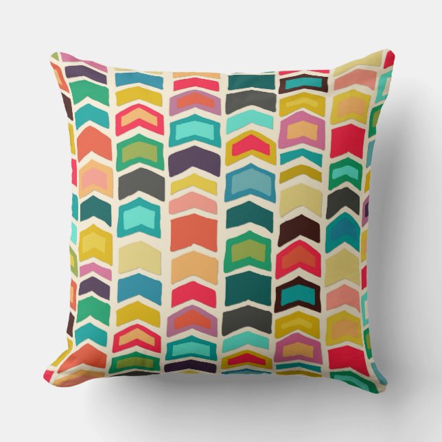 arrow pop ivory cushion (Front)