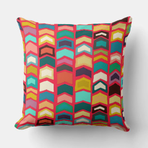 arrow pop red cushion