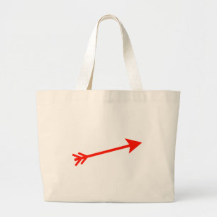 Arrow Red 15deg The MUSEUM Zazzle Gifts Large Tote Bag