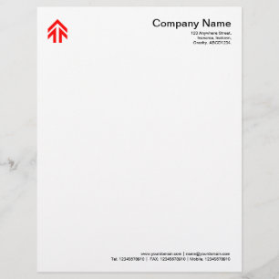 Arrow - Red Customised Letterhead