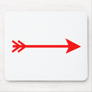 Arrow Red Straight The MUSEUM Zazzle Gifts Mouse Pad