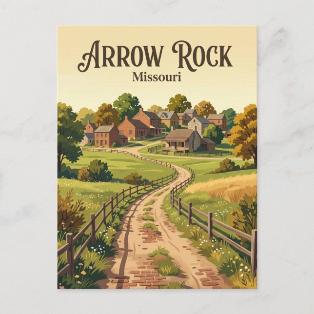 Arrow Rock Missouri Postcard (Front)