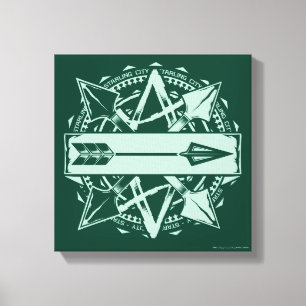 Arrow Starling City Arrow Badge Canvas Print