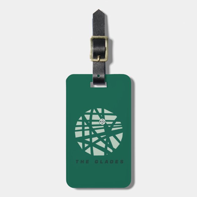 Arrow | The Glades City Map Luggage Tag (Front Vertical)