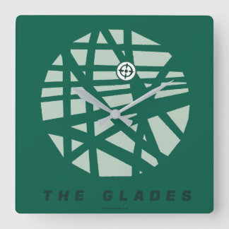 Arrow | The Glades City Map Square Wall Clock