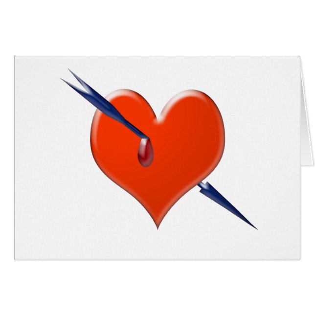 Arrow through the heart (Front Horizontal)