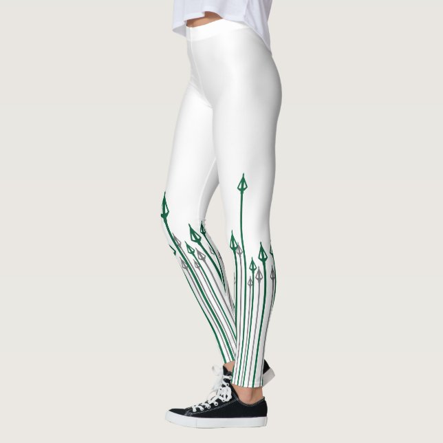 Arrow | Vertical Arrows Graphic Leggings (Left)