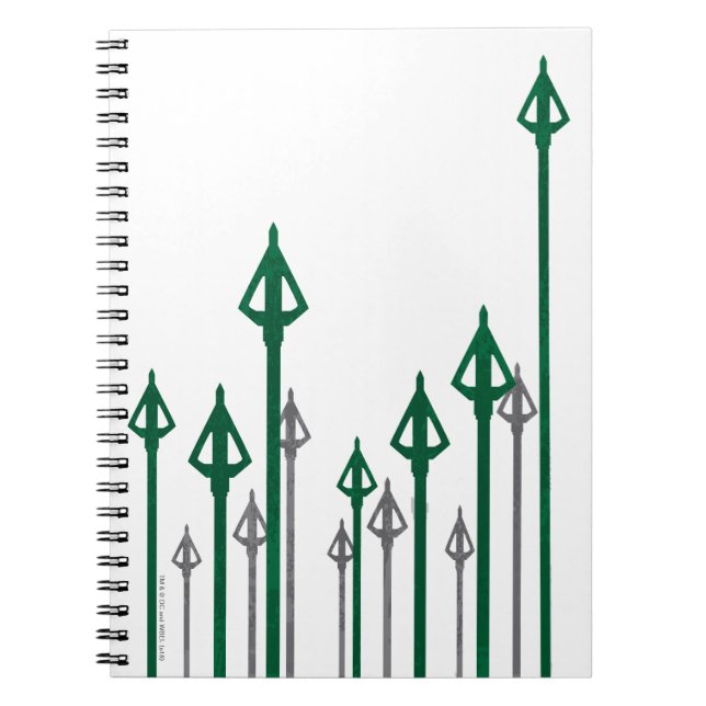 Arrow | Vertical Arrows Graphic Notebook (Front)