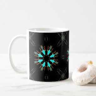 Arrowhead Feathers Pow-wow Pattern Thunder_Cove Coffee Mug