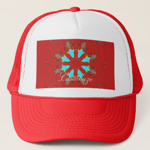 Arrowhead Feathers Pow-wow Pattern Thunder_Cove Trucker Hat