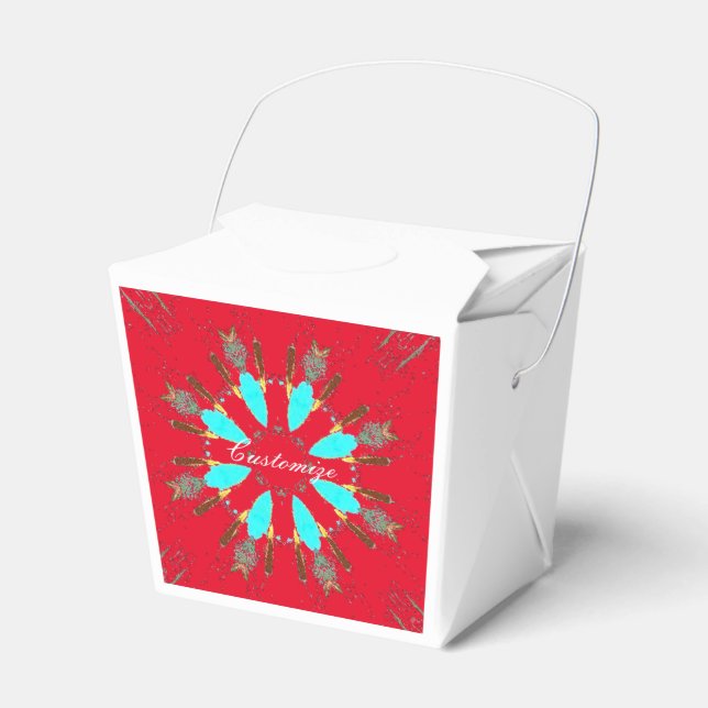 Arrowhead Feathers Pow-wow Thunder_Cove Favour Box (Front Side)