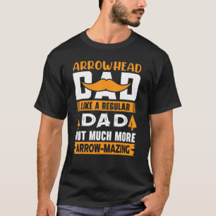 Arrowhead Hunter Dad Flint Artefact Archery Collec T-Shirt