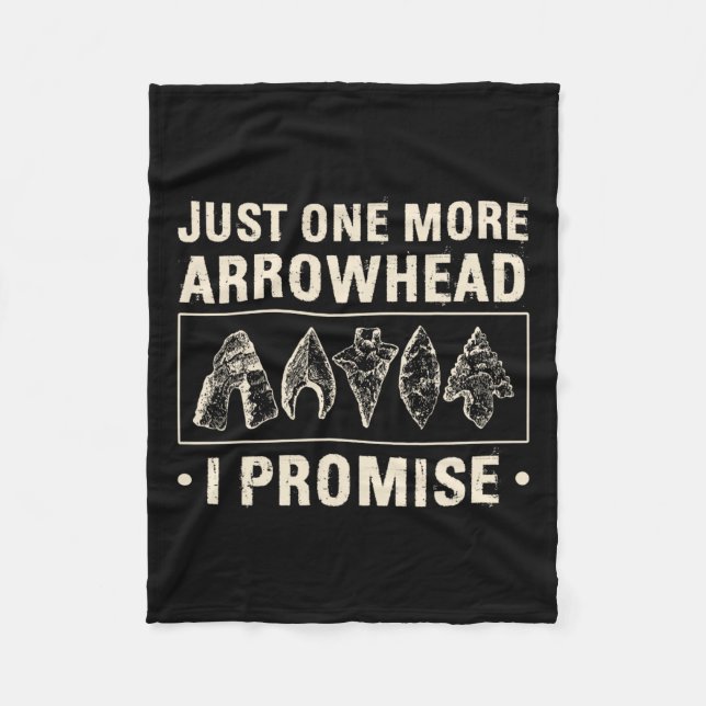 Arrowhead Hunting Arrowheads  Fleece Blanket (Front)