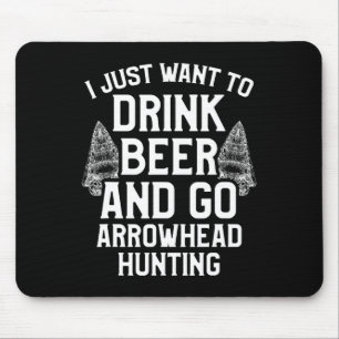 Arrowhead Hunting Collector Drink Beer Artefacts H Mouse Pad