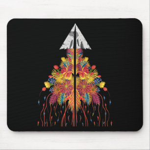 Arrowhead Hunting Flowers Flint Collecting Women Mouse Pad