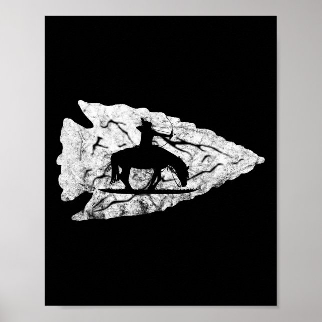Arrowhead Hunting Native American Relic Hunter Arr Poster (Front)